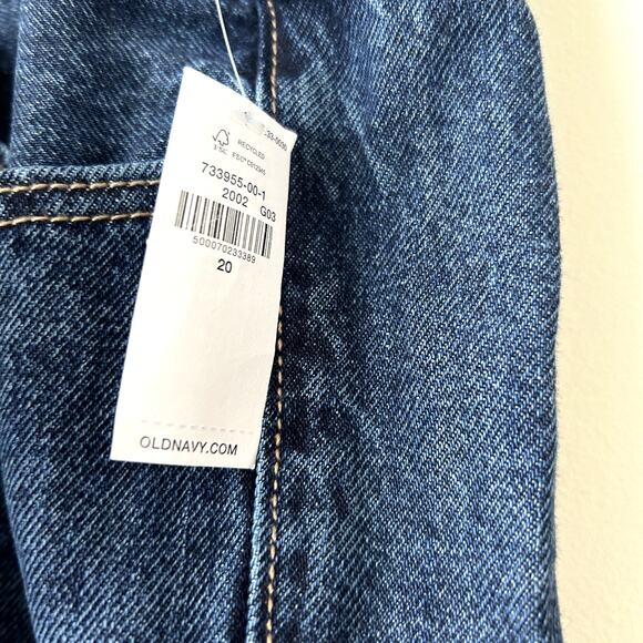 Old Navy High-Rise Slouchy Straight Jeans Size 20/2X Plus Distressed Button Fly - Picture 5 of 6